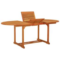 Berkfield Home Garden Table 200x100x75 cm Solid Wood Eucalyptus in Brown - Size: 200 x 100 x 75 cm - thumbnail 9