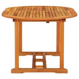 Berkfield Home Garden Table 200x100x75 cm Solid Wood Eucalyptus in Brown - Size: 200 x 100 x 75 cm - thumbnail 7