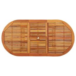 Berkfield Home Garden Table 200x100x75 cm Solid Wood Eucalyptus in Brown - Size: 200 x 100 x 75 cm - thumbnail 4