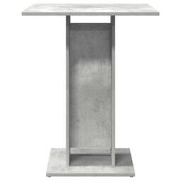 Berkfield Home Durable Bistro Table Concrete Grey 60x60x75 cm Engineered Wood - Size: 60 x 60 x 75 cm - thumbnail 4