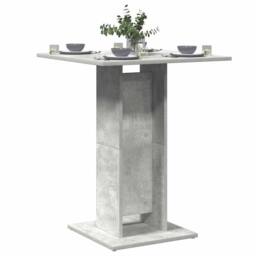 Berkfield Home Durable Bistro Table Concrete Grey 60x60x75 cm Engineered Wood - Size: 60 x 60 x 75 cm - thumbnail 2