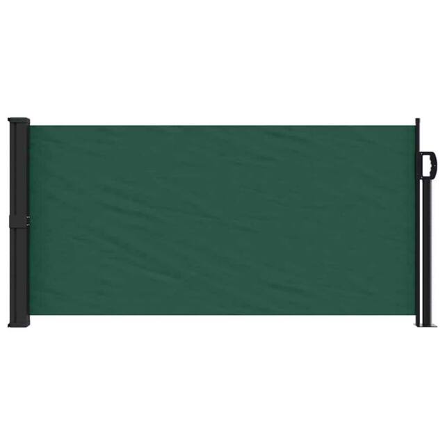 Berkfield Home Retractable Side Awning Dark Green 100x500 cm - image 1