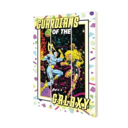 Marvel Guardians Of The Galaxy Galactic Groove - Adem Wood Print - thumbnail 1