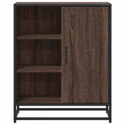 Berkfield Home Sideboard Brown Oak 62x35x76 cm Engineered Wood - Size: 62 x 35 x 76 cm - thumbnail 4