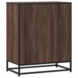 Berkfield Home Sideboard Brown Oak 62x35x76 cm Engineered Wood - Size: 62 x 35 x 76 cm - thumbnail 6