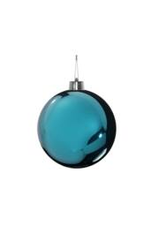 KDMD Turquoise Shiny Shatterproof Bauble 15cm Assorted Designs - thumbnail 1