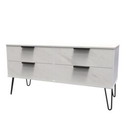 Ready Assembled 2 U Fuji 4 Drawer Bed Box (Ready Assembled) in Off-White - thumbnail 3