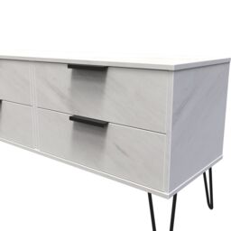 Ready Assembled 2 U Fuji 4 Drawer Bed Box (Ready Assembled) in Off-White - thumbnail 4