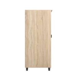Lemon Pavilion Furniture Stockholm Chevron 1 Door Wardrobe - L58 x W50 x H190 cm in Brown - Size: 1 Pack - thumbnail 4