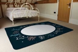 Benjamin Tate Design Winter Flowers Rug in Natural - Size: Large - thumbnail 3
