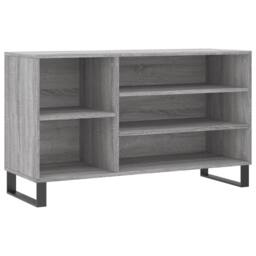Berkfield Home Shoe Cabinet Grey Sonoma 102x36x60 cm Engineered Wood - Size: 102 x 36 x 60 cm - thumbnail 1