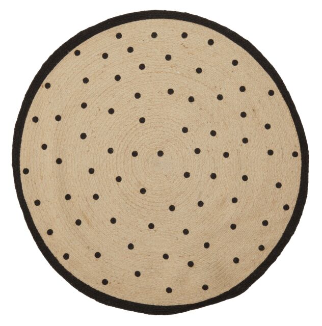 Orsina Kids Round Rug in Cream - Size: 100 cm diameter - image 1