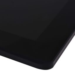 Berkfield Home Table Top Tempered Glass Rectangular 1000x620 mm in Black - thumbnail 3