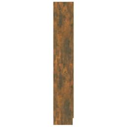 Berkfield Home Book Cabinet Smoked Oak 82.5x30.5x185.5 cm Engineered Wood in Brown - thumbnail 7
