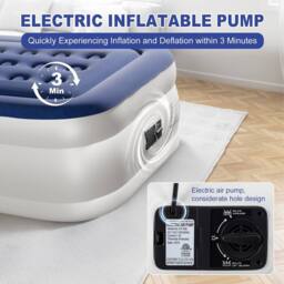 EONLION Blue 190*99*45cm Inflatable Air Bed Mattress - Size: Single - thumbnail 4