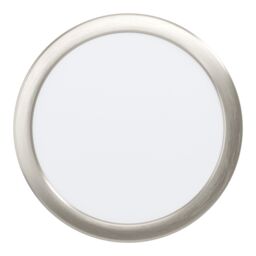 Loops Wall / Ceiling Flush Downlight Satin Nickel Spotlight 16.5W Built in LED in Metallics - thumbnail 1