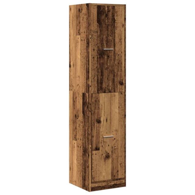 Berkfield Home Elegant Apothecary Cabinet¬†Old Wood 40x41x174.5 cm Engineered Wood in Brown - image 1