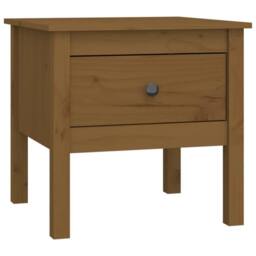 Berkfield Home Side Tables 2 pcs Honey Brown 50x50x49 cm Solid Wood Pine - Size: 50 x 50 x 49 cm