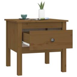 Berkfield Home Side Tables 2 pcs Honey Brown 50x50x49 cm Solid Wood Pine - Size: 50 x 50 x 49 cm - thumbnail 7