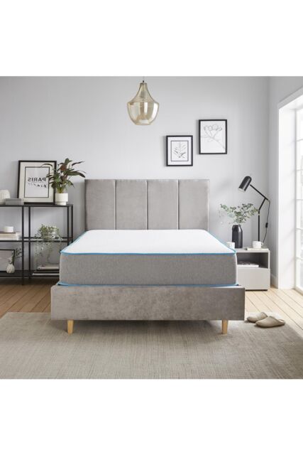 Starlight Beds Premium Comfort Bubble Hybrid Mattress 23cm Deep Soft/Medium Firmness in Grey - Size: Small Double - image 1