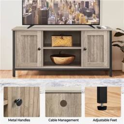 Kelvenix Industrial TV Cabinet TV Stand Cabinet grey - Size: 0.6m2 - thumbnail 4