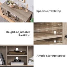 Kelvenix Industrial TV Cabinet TV Stand Cabinet grey - Size: 0.6m2 - thumbnail 3
