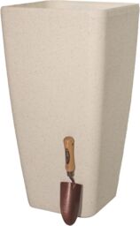 Primrose Stone Effect Resin Indoor Outdoor Flared Planter Trough in Grey 76cm - thumbnail 1