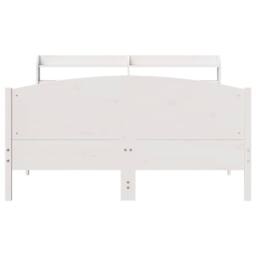 Berkfield Home Decorative Bed Frame without Mattress White 135x190 cm Double Sol - thumbnail 4