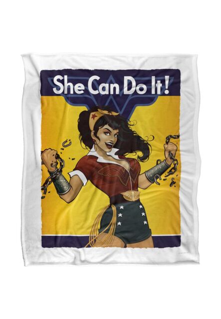 Warner Brothers Wonder Woman Officially Licensed Silky Touch Super Soft Throw Blanket 152 x 127 cm in White - image 1
