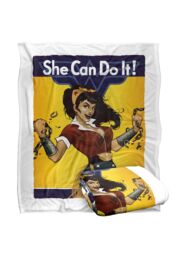 Warner Brothers Wonder Woman Officially Licensed Silky Touch Super Soft Throw Blanket 152 x 127 cm in White - thumbnail 2