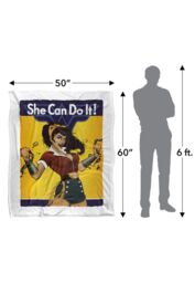 Warner Brothers Wonder Woman Officially Licensed Silky Touch Super Soft Throw Blanket 152 x 127 cm in White - thumbnail 5
