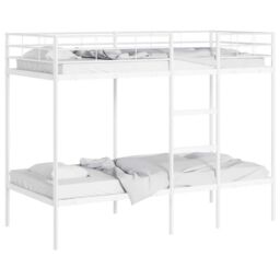 Berkfield Home Bunk Bed without Mattress White 90x200 cm Steel - thumbnail 4