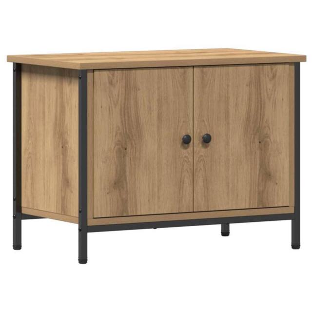 Berkfield Home TV Stand Artisan Oak Particle board 60 x 35 x 45 cm TV Stand in Brown - image 1