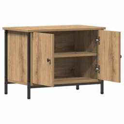 Berkfield Home TV Stand Artisan Oak Particle board 60 x 35 x 45 cm TV Stand in Brown - thumbnail 5