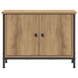 Berkfield Home TV Stand Artisan Oak Particle board 60 x 35 x 45 cm TV Stand in Brown - thumbnail 6