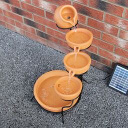 Monstershop Terracotta 4 Tier Spilling Bowls Water Feature - thumbnail 9