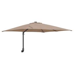 Berkfield Home Traditional Garden Parasol Taupe 248, 5 x 247, 5 x 119 cm Fabric - thumbnail 3