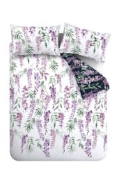 Catherine Lansfield 'Wisteria Floral' Duvet Set in White - Size: Single - thumbnail 6