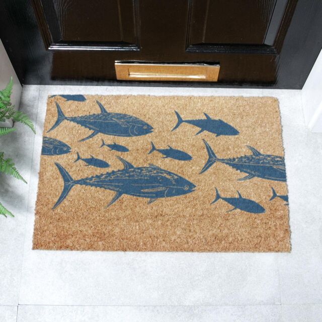 Artsy Mats Fish Doormat (60 x 40cm) in Brown - Size: 40 cm x 60 cm - image 1