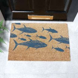 Artsy Mats Fish Doormat (60 x 40cm) in Brown - Size: 40 cm x 60 cm - thumbnail 1