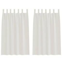 Berkfield Home Full Curtains with Curtains 2 pcs Cream 140 x 175 cm Polyester - thumbnail 3