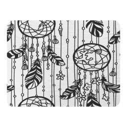 Benjamin Tate Design Black Contour Blanket in Natural - Size: 120 cm x 150 cm - thumbnail 1