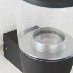 Loops IP44 Outdoor Wall Light Modern Cool White Round LED Candle Tea Light Design Lamp - thumbnail 4
