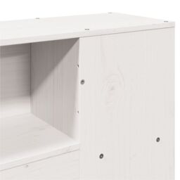 Berkfield Home Bookcase Bed without Mattress White 140x190cm Solid Wood Pine - Size: 140x190 cm - thumbnail 9