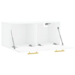 Berkfield Home Wall Cabinet White 80x36.5x35 cm Engineered Wood - thumbnail 6