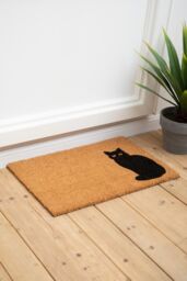 Orsina Coir Cat Doormat in Brown - Size: 100 cm diameter - thumbnail 3