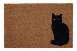 Orsina Coir Cat Doormat in Brown - Size: 100 cm diameter - thumbnail 1