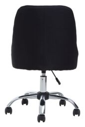 Orsina Ergonomic Black Fabric Home Office Chair, Comfortable Design Work From Home Chair, Movable Chair For Bedroom - thumbnail 4