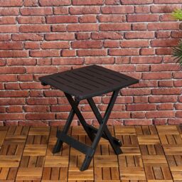 EONLION Portable Foldable Camping Weatherproof Plastic Picnic Tray Table Black - thumbnail 1