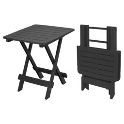 EONLION Portable Foldable Camping Weatherproof Plastic Picnic Tray Table Black - thumbnail 4